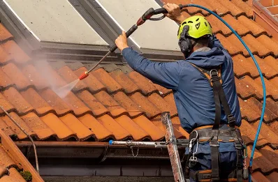 Démoussage et hydrofuge de toiture à Bouvante
